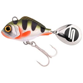 SPRO ASP Spinner UV Searchbait with Original Gamakatsu Hooks for Fishing Predatory Fish, Spin Fishing, Weight: 7 g, Colour: Natural Perch UV