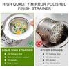 2pcs Heavy Duty Stainless Steel Slop Basket Filter Trap, 4.5"