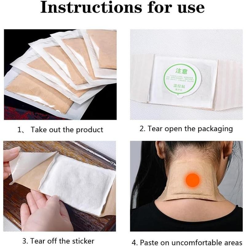 Moxibustion patch Natural Wormwood sticker Self-Heating Artemisia mugwort moxa Pads