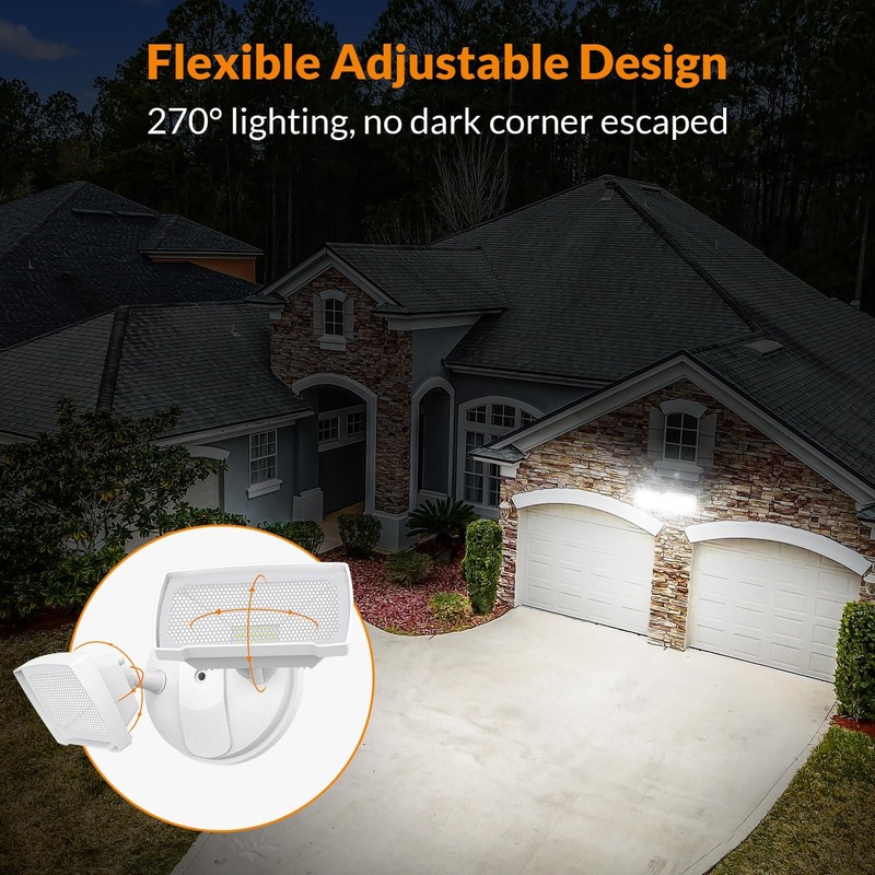 LEPOWER 2 Pack 28W LED Flood Light Outdoor, 3000LM LED