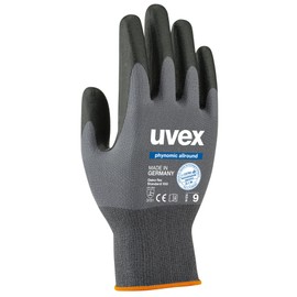 Uvex Phynomic Allround Lightweight Work Gloves for Men, Size 12, Pack of 3 Pairs