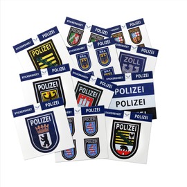 Patch Force - Sticker Police - Sticker of the Federal Criminal Office - For Children, Policemen and Collectors to Stick on Bicycle, Bobby Car, School Cone, Car, Water Bottle, Clipboard