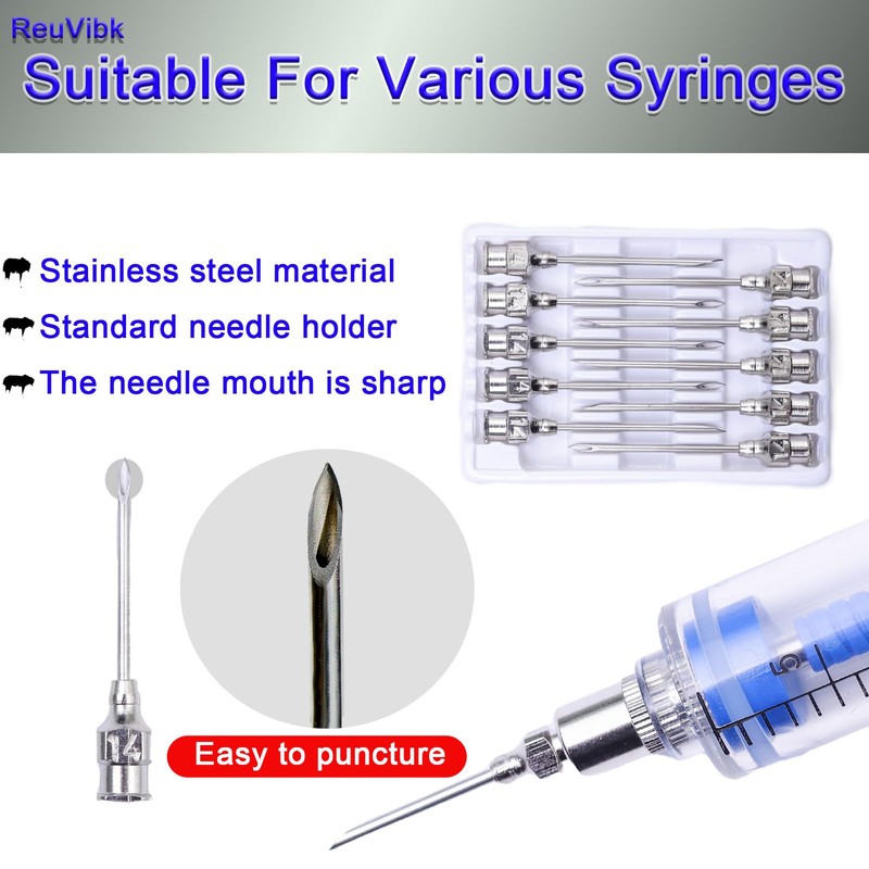 16 Gauge Veterinary Needles, Cattle Needle Poultry Injection Needles 10