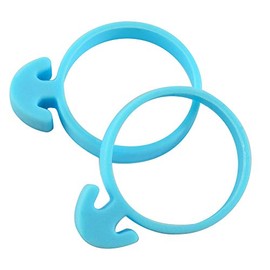 R & M International Icing Bag Bands, Set of 10, One Size, Blue