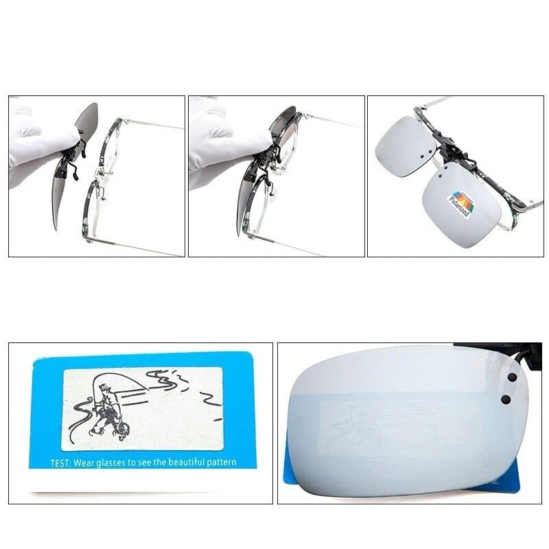 Multibao Fashion Polarised Clip On Flip Style Sunglasses UV400 Polarized