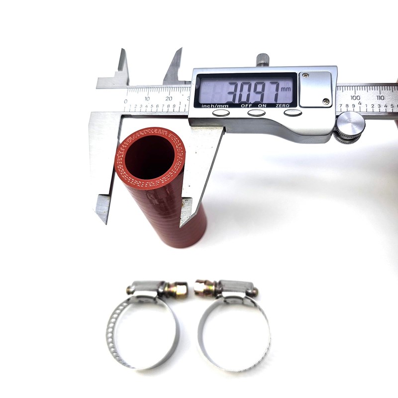 Hconcet 3286499 Red Turbo Oil Drain Hose And 2 Clamps