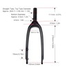 20 Inch Mountain Bike Fork 3K Matte 4.37in Top Tube