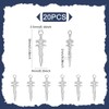 UNICRAFTALE Dagger Charms 304 Stainless Steel Sword Pendant Mini Sword