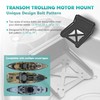 Universal Transom Trolling Motor Mount for Kayaks,Heavy Duty Marine-Grade Stern