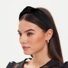 Amariver Black Headband Knotted Wide Headband for Women Top Knot