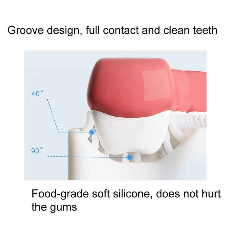 claiol 2 Pcs U-Shaped Kids Toothbrush, Premium Soft Manual Training