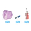 PATIKIL Roller Skate Toe Stops with Screwdriver, 2 Pair 82A