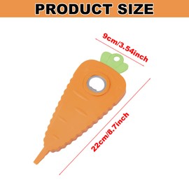 Carrot Shaped Magnet Jar Opener for Weak Hands, Multifunctional Magnetic Bottle Can Opener Kitchen Gadget for the Elderly Refrigerator Decor Tool Accessories