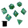 DollaTek Upscale Resin Transparent Dnd dice set Polyhedral Dice rpg