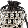 Kashkash 10-00-01000 Women's SV Metal Ball 2-Way Chain Shoulder Bag,