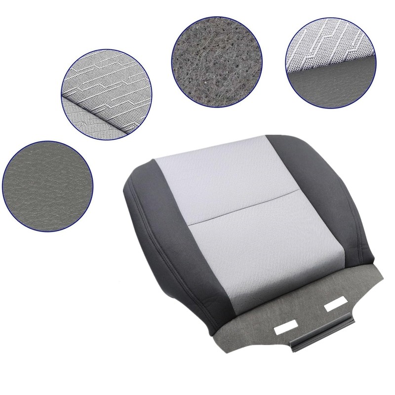 FZJDSD Cloth Ebony & Titanium Driver Bottom Replacement Seat Cover