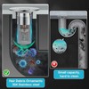 Sink Plug with Strainer, Stainless Steel Drain Plug with Hair