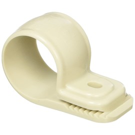 Mirai Industry KTK-16J Alligator Single Saddle, Multi-Purpose Type, Compatible Diameter 0.7 - 0.9 inches (18 - 24 mm), Beige, Price of 50 Pieces