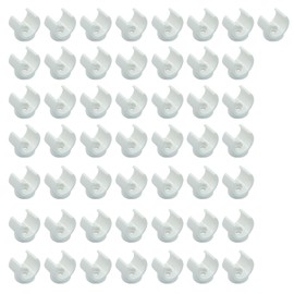 LVADUHF 50 Pack 3/4 Inch PEX Water Pipe Clamps, 20 mm PEX Clips Plastic U Hook for Tubing Hoses Fixing PVC Water Pipe Support Hangers