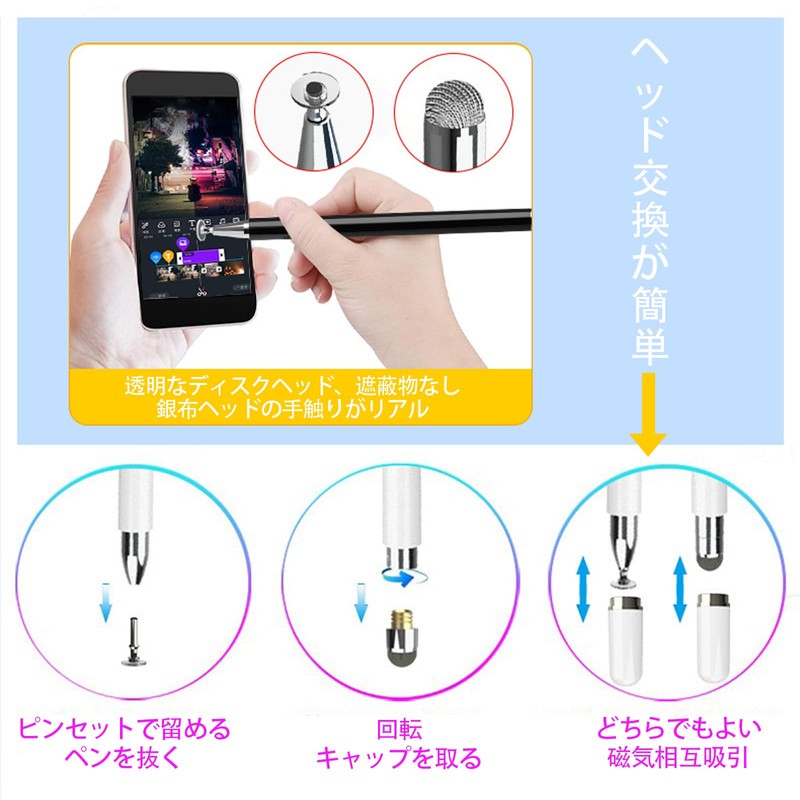 LUYING 2 in 1 Touch Pen, Ultra Fine, High Sensitivity,