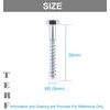 TERF® M5 X 30mm Coach Screws Hex Head Stainless Steel