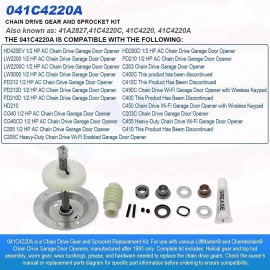 RURAL MART Gear Sprocket 41a4315-7d Replacement for Craftsman 139.53615sr 139.53995SRT