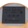 Digital Alarm Clock Round LED Voice Control Brightness Adjustable 12h