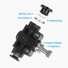sourcing map PSA-1/4 Air Flow Control Valve Push to Connect