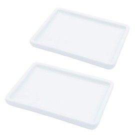 lofekea Ceramic Soap Dish 2 Pack Porcelain Soap Holder for Bathroom and Shower Palette for Watercolors