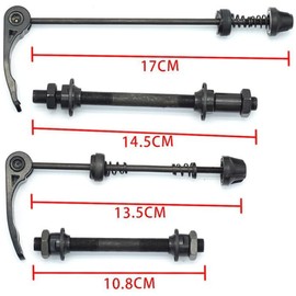 Bessy shop Quick Releases Set,1 Pair Quick Release Bicycle Hub with Standard Spacing Release Skewer Rear Wheel Hub Trainer Skewer Axle Hollow Shaft Set for Road Bike, Mountain Bike