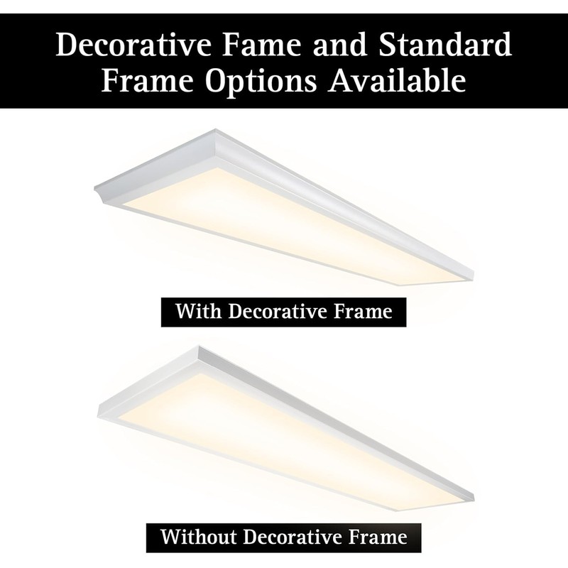 Ultralux 2x2 ft Surface Mount Ceiling Light Panel – Slim,