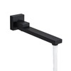 DEOLER Tub Spout, Matte Black 1/2 NPT Thread Square Tub