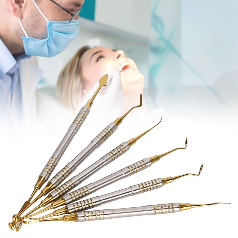 6pcs Dental Composite Resin Filling Spatula Dental Instrument Accessory