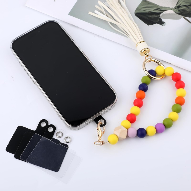 salbsever 20 Pcs Cell Phone Lanyard Tether Tab with Metal