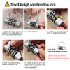 Sonew Password Lock, 4 Dial Digit Code Combination Padlock, Gym