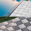 Decking Natural Pebble Interlocking Floor Patio Tiles, Indoor & Outdoor