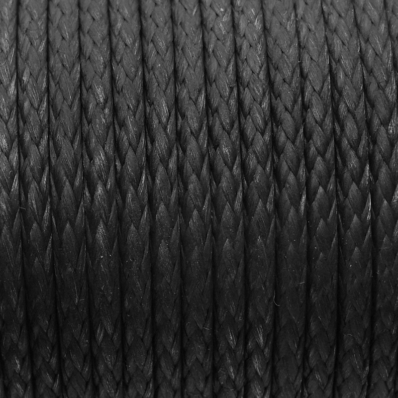 emma kites Black 1mm UHMWPE Micro Cord Rope Whipping Twine