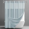 SORTTO No Hook Shower Curtain with Snap in Liner Set