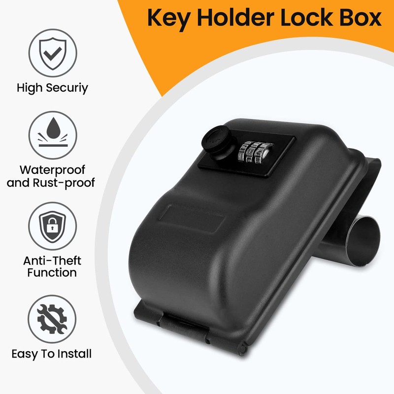 Car Window Lock Box, Key Locks Box Car, Three Digit