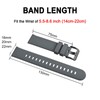 BISONSTRAP Silicone Watch Bands, Slim Watch Straps with Quick Release,