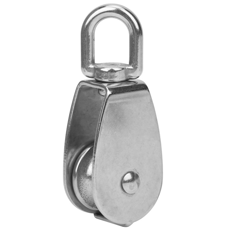 304 Stainless Steel 32mm Pulley with Lock Screw Climbing Carabiner
