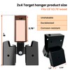 2 PCS 2x4 Target Stand Brackets,Heavy Duty Steel A-Frame Swing
