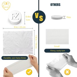 FCaeon Compressed Towels, Ultra Soft Disposable Face Towel, Thicken Facial Washcloth, Large Dry Wipes for Makeup Remover, Sensitive Skin, Facial Cleansing, Nursing, Travel Gear(500 Count Dblue)