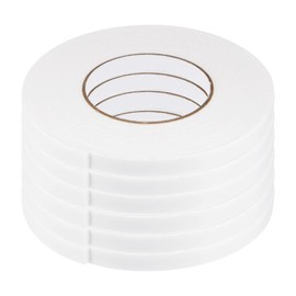 YOKIVE 6 Pcs Double-Sided Foam Tapes, Sponge Adhesive Great for Office, Art, Home, Daily Use (12x2.5mm 5m/16.4ft)