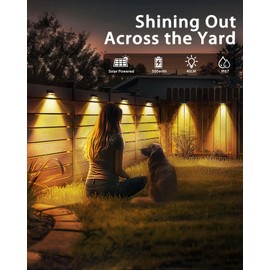 Delaiglow Solar Wall Lights 4 Pack – IP67 Waterproof Warm White Outdoor Lighting for Gardens, Wall & Patio, Decorative Ambient Lighting