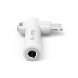 Hama Adapter 90° Lightning - 3.5mm Jack White