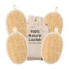 Esponja de luffa natural exfoliante corporal (4 unidades), hecha de