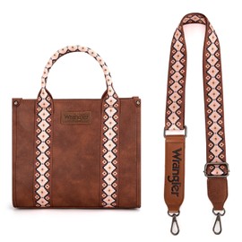 Wrangler Aztec Tote Bag for Women Boho Shoulder Purse WG205A-8120SCF/DBR