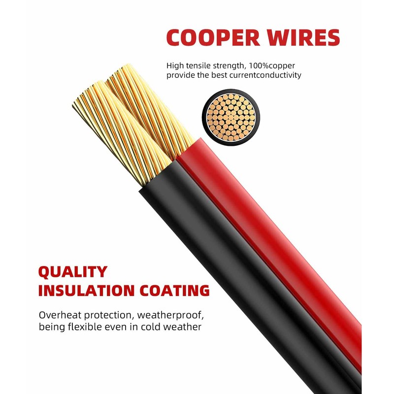SAE Extension Cable 12AWG, SNLLMZI SAE to SAE Extension Cord