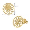 trendor 15942 Women's Earrings Flower of Life 925 Silver Gold-Plated